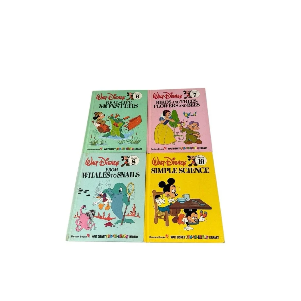 Lot of 16 Vintage Walt Disney Bantam Books - Fun To Learn, Read & Young Readers